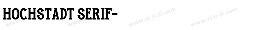 Hochstadt Serif字体转换